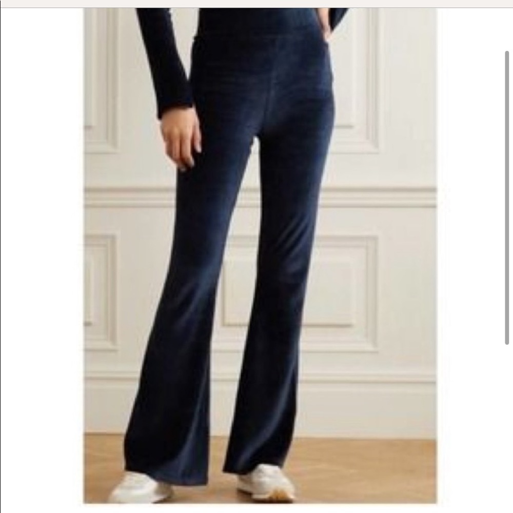New Calé Velour Flare Angelique High Rise Pants